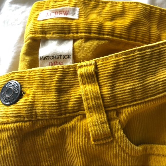J crew matchstick gold coloured corduroy pants size 26s - Picture 2 of 8